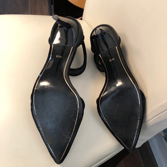 Charles Jourdan black suede pumps - Picture 3 of 6